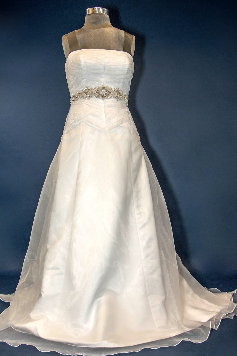 Geometric Pleated Organza Wedding Gown Taylor Lane Designs